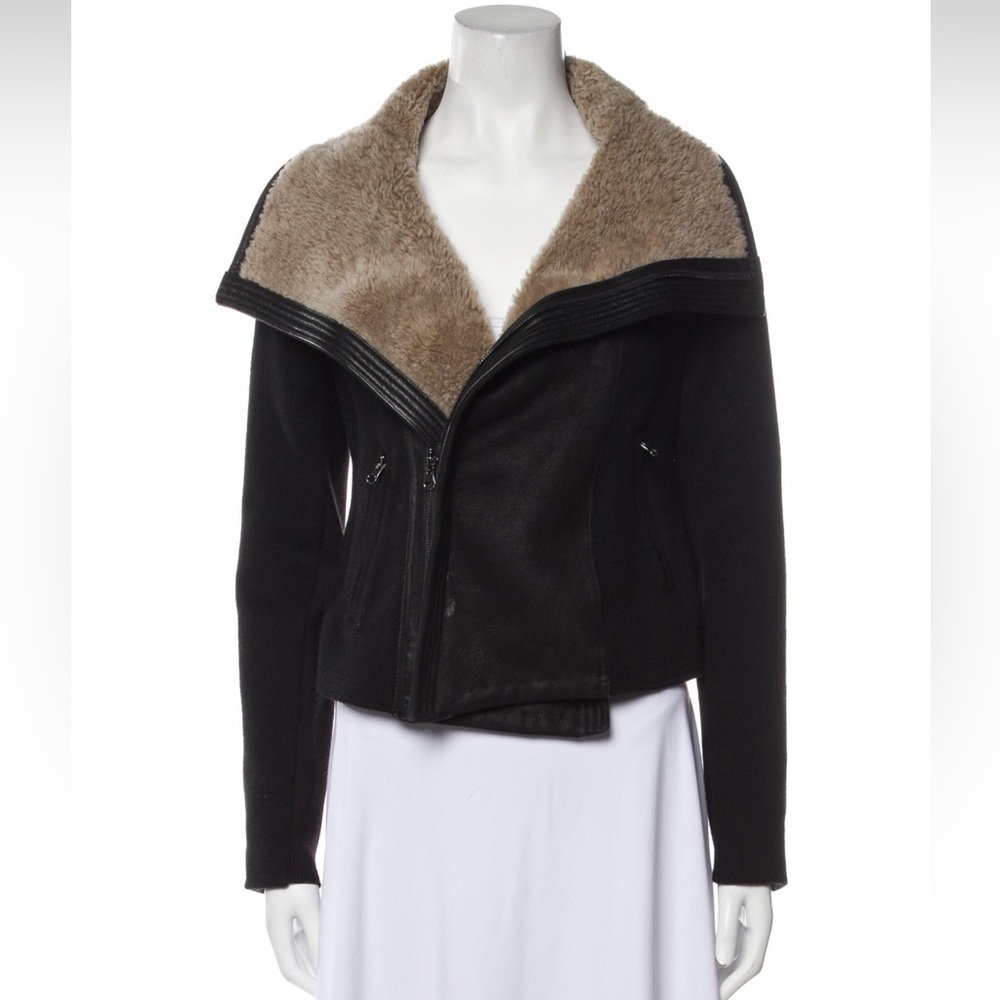 Vince Black Fur Jacket Size L